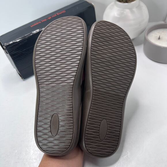 LLSOARS Orthotic Plantar Fasciitis Arch Support Flip Flop Brown Women 8M NWB - Picture 8 of 10